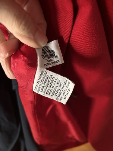 Vintage Red Wool Blazer From Talbots - Size 8 - Picture 5 of 7
