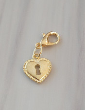 Heart  Charm  Zipper Decoration  Lobster Claw Clasp  Keychain