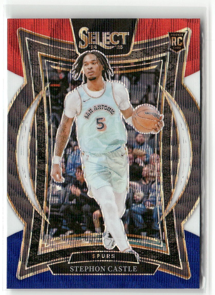 2024-25 Panini Select #72 Stephon Castle Tri-Color Prizm