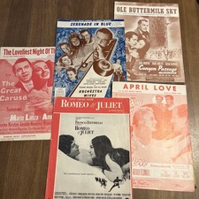 Vintage Piano Sheet Music From Movies And Pro...