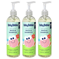 Baby Bubble Ultra Gentle Body Wash  Shampoo, Sweet Violet Clouds Scent, 12 Oz.