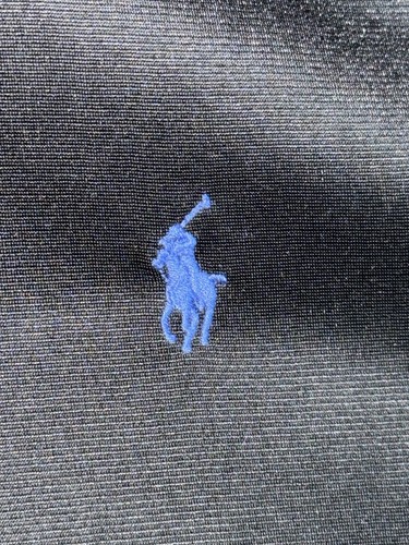 Polo Ralph Lauren Track Suit Men’s L Black Blue White Stripe Jacket Pants Set - Picture 6 of 15