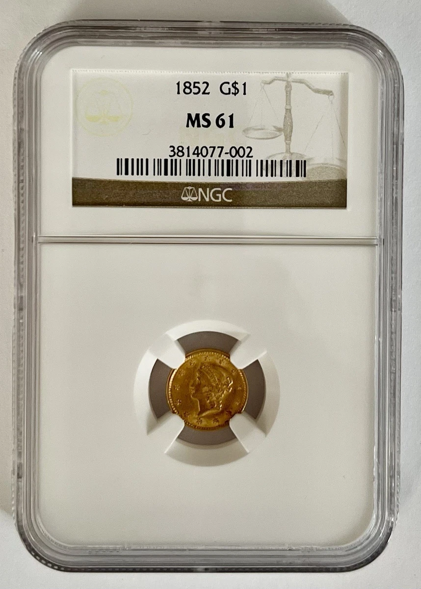 US Gold $1 Coins (NGC 1852 Year for sale | eBay