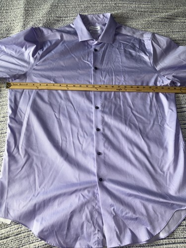 Calvin Klein Infinite Sin Hierro Delgado Alto Para Hombre Talla 18 36/37 Manga Larga Púrpura - Imagen 8 de 19