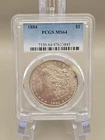1884 Morgan Silver Dollar $1 - PCGS MS64