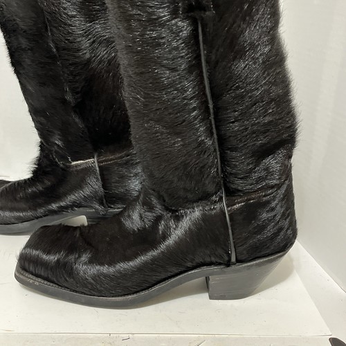 Rare! Caboots Angus Holstein Hair-On Cowboy Boots Men’s Size 13 EEE 14” Tall - Picture 10 of 24
