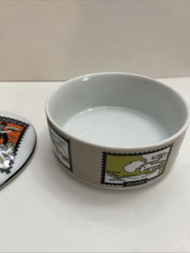 Tiffany & Co Designed Celebrity Cruises Millennium Porcelain Lidded Trinket Box - Picture 6 of 8