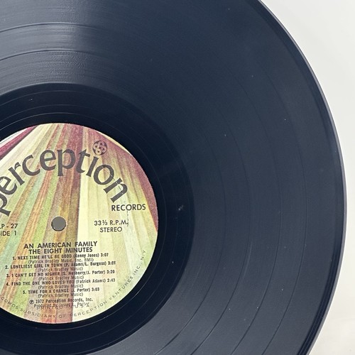 An American Family The Eight Minutes 1972 Vinyl LP Perception PLP-27 - Imagen 8 de 14