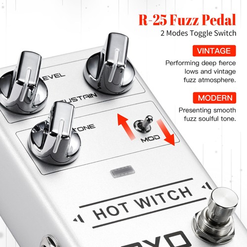 JOYO Fuzz Guitar Pedal Multiple Fuzz Effects SYNC Mode For Electric Guitar Bass - Picture 5 of 8