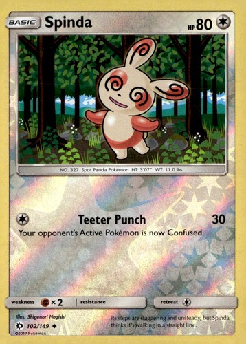 SM Base Set #102/149 Spinda