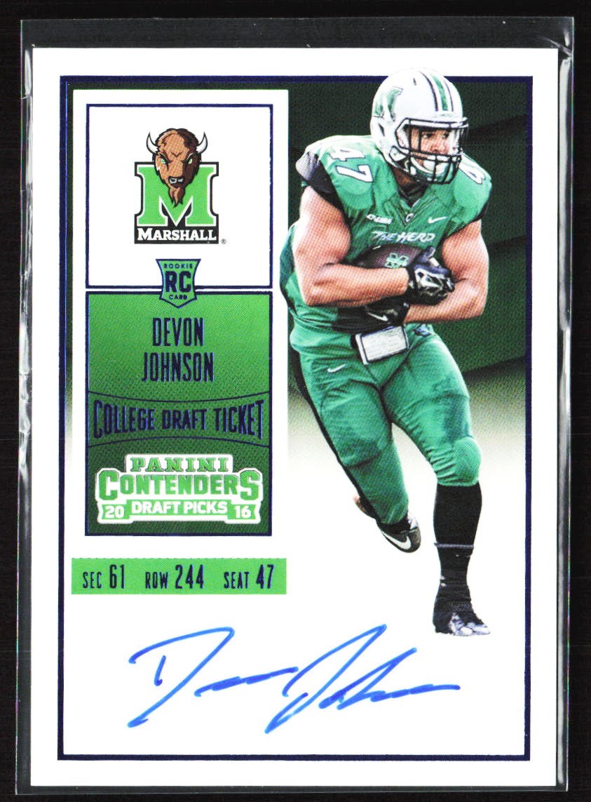 2016 Panini Contenders Draft Picks #142 Devon Johnson