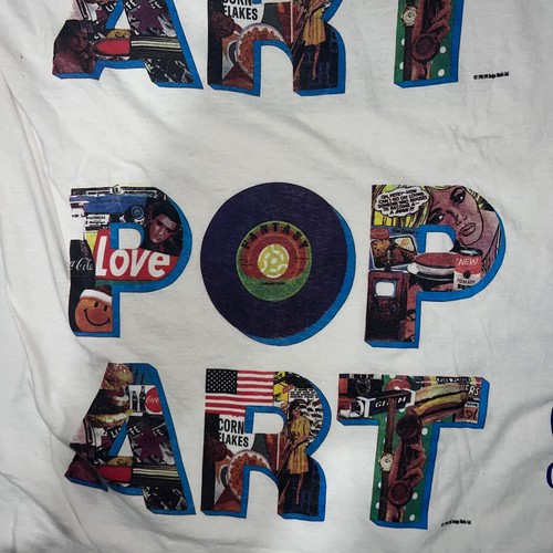VTG Erte TEST PRINT Beauty & Beast 80s 90s Shirt Artist Painter Pop Art Hipster - Picture 4 of 21