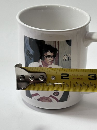 Taza de taza de cerámica uniforme recuerdo de karate de Elvis 1935-1977 - Imagen 10 de 10