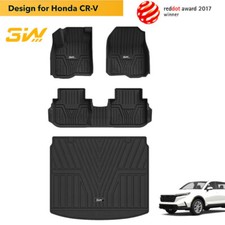3w Floor Mats Cargo Liner For 2023-2025 Honda Cr-v Crv All Weather Tpe Liner