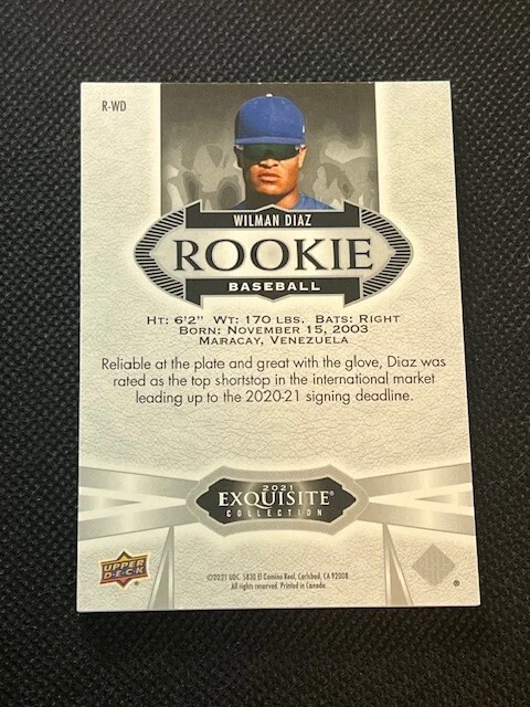 2021 Goodwin Champions Exquisite Collection Rookie /149 Wilman Diaz - Image 2 of 2