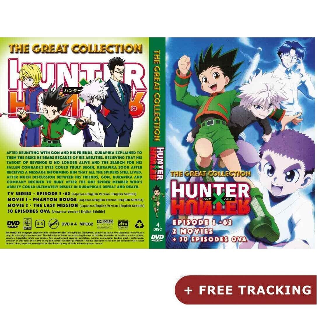 1999 Hunter X Hunter (VOL.1 - 62 End + OVA Series + 2 Movie) DVD