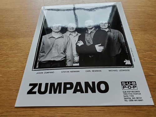 ZUMPANO Sub Pop Records 8x10 BLANCO Y NEGRO Foto de Prensa Años 90 INDIE ALT ROCK BAND - Imagen 2 de 3