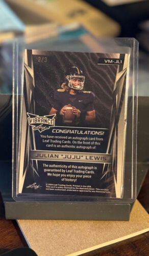 JUJU Lewis Julian 2023 Leaf WhatNot Vibrance Midnight Exclusive AUTO #2/3 USC - Picture 2 of 2