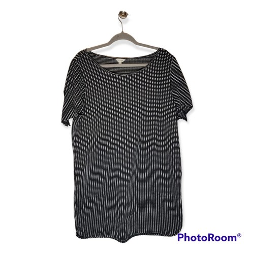 max studio black and white dress