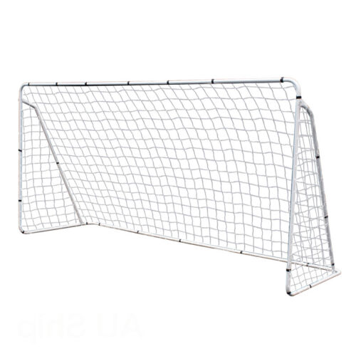 12 x 6' Portable Soccer Goal Net Steel Post Frame Backyard Football Training Set - Picture 1 of 9