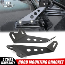 HOOD Mounting Bracket For 20"-22"inch LED Light Bar Fit 2007-17 Jeep Wrangler JK