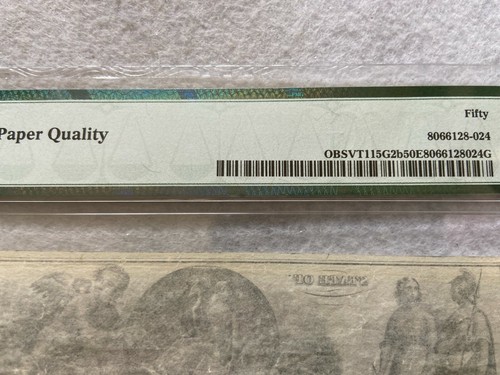 1860s West River Bank, Jamaica Vermont $1 One Dollar PMG Certified - Picture 4 of 4