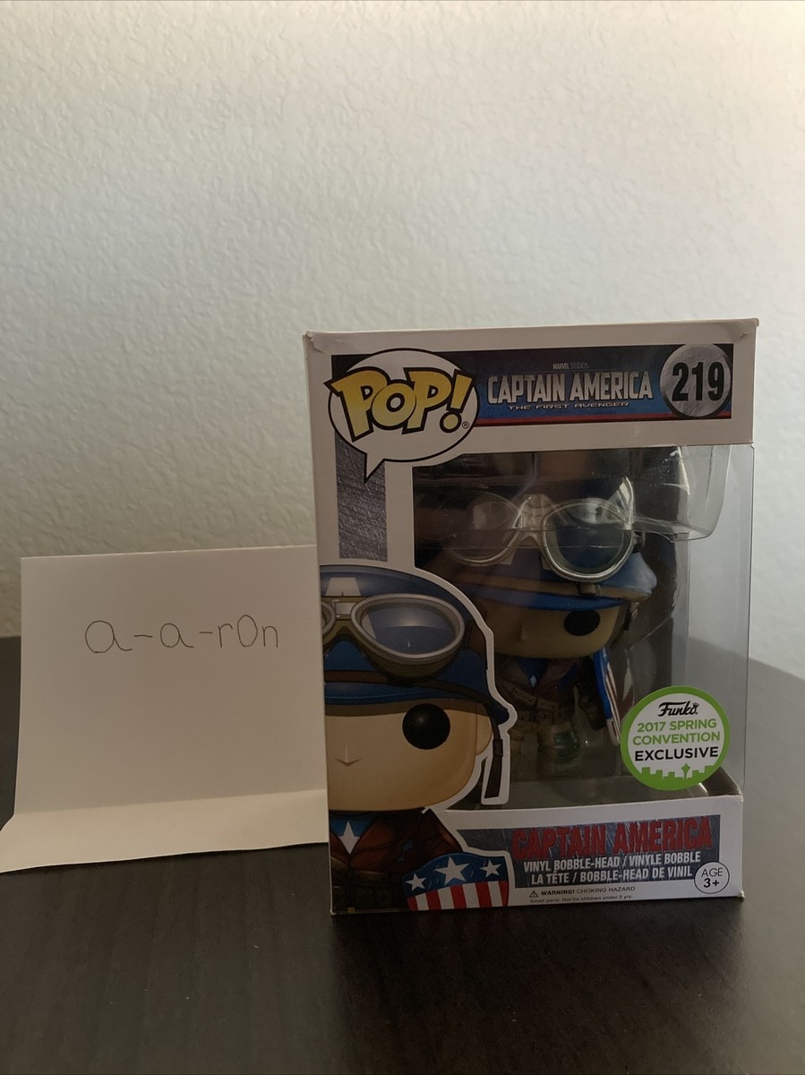 Funko Pop!- Captain America #219 Spring Convention Exclusive￼ | eBay