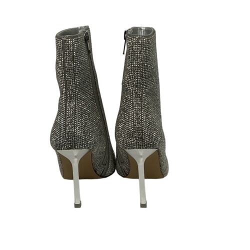Steve Madden Women's Elysia Silver Rhinestone Stiletto Booties Size 8 - Picture 4 of 7