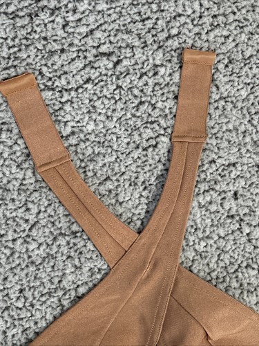 Fashion Nova Sz M Best Vacation Fling Bikini Brown Nude Butterfly Chain NW - Picture 4 of 9