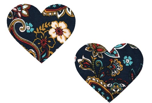 Fabric Repair Iron/Sew on Knee/Elbow/Applique Patch Crafts/Jeans/Cards HEART x 2 - Picture 25 of 28