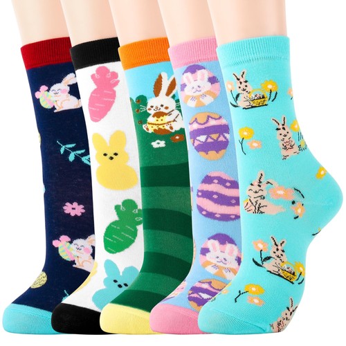 Moyel Funny Easter Socks for Women Easter Gifts for Adults Women Teen Girls T...