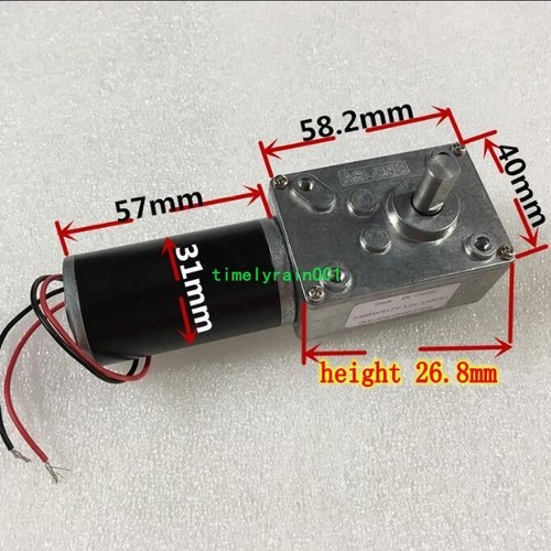 DC12V 24V GW31ZY Turbine worm gear motor High Torque Robot drive motor Gearbox - Picture 2 of 8