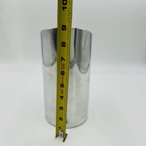 Nambe # 541 Tilted Aluminum Alloy 9" Tall Silver Metal Wine Chiller Cooler - Picture 2 of 12