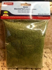 JTT SCENERY 95252 BLENDED TURF GREEN COARSE  20 CU IN   - ALL SCALES