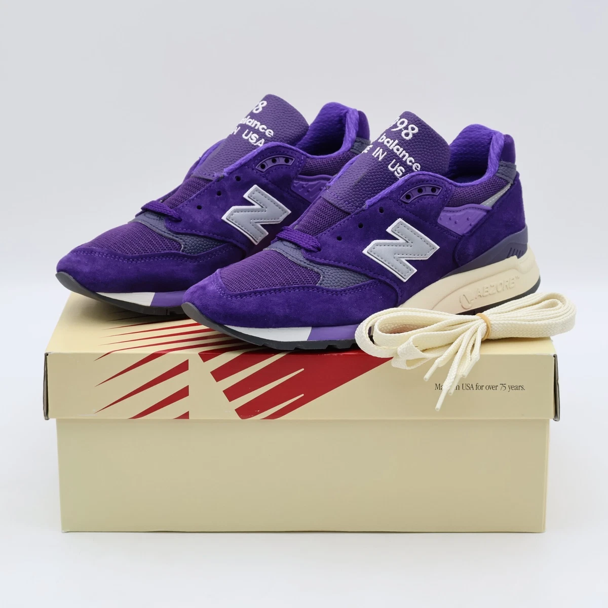 New Balance Teddy Santis X 998 USA Plum Purple U998TE Mens 5.5 Unisex NWT New Balance Teddy Santis X 998 Made In USA  main image 2
