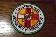 BOY SCOUT PATCH 1977 SHATEMUC DISTRICT FALL EMERGENCY PREPAREDNESS NOS