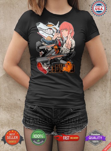 Makima Power Denji Aki Shirt Chainsaw Man Anime Tee T-Shirt Waifu Ecchi Sexy CSM - Bild 3 von 104