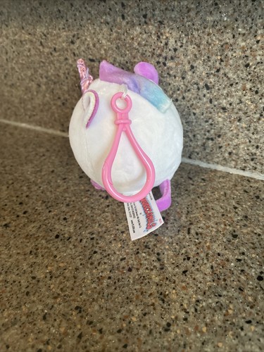 Squeezamals UNICORN Plush Stuffed Animal clip buddy backpack - Picture 2 of 2