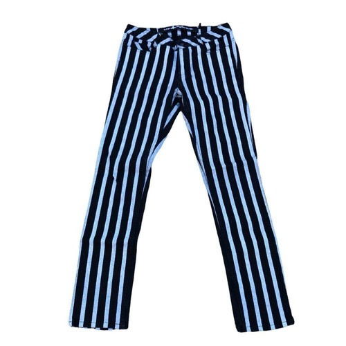 Rare Lip Service Jeans Size 30 Pinstripe Designer Denim - Picture 3 of 14