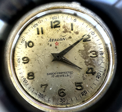 Vintage Men's Avalon 17j Mechanical Wind Up Watch Runs - Picture 4 of 15