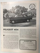 Articolo PeugeotArt56 Test Stradale 1965 Peugeot 404 Giugno 1965 3 pagine