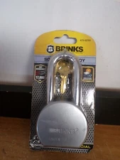 NEW BRINKS 672 52701 HARDENED STEEL COMMERCIAL PADLOCK OUTDOOR WEATHER RESISTANT
