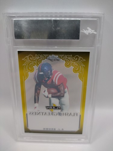 2019 LEAF FLASH AJ BROWN ROOKIE/RC #1/1 *GREATNESS - CLEAR GOLD PROOF* - Picture 3 of 3
