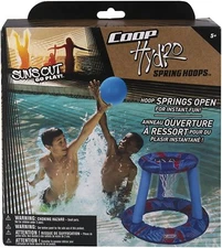 COOP Hydro Spring Hoops. Pool Basketball hoop, compact, ball included!