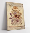 VINTAGE BOTANICAL FLOWER ILLUSTRATIONS HOME DECOR CANVAS WALL ARTWORK PIC PRINT