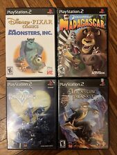 PS2 Disney Game Lot Kingdom Hearts Treasure Planet Monsters, Inc. Madagascar