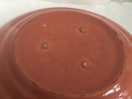 BAUER POTTERY SAUCER Plainware 6" DESERT PLATE Dish ROSE PINK LINDA Cali VINTAGE - Picture 12 of 14