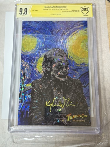 Random Act of Dopeness #1 JOKER Signed Kyle Willis Prismafoil Foil CBCS 9.8