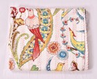 Hand Block Floral Print Cotton Bedspread Kantha Quilt Indian Blanket Bedding New