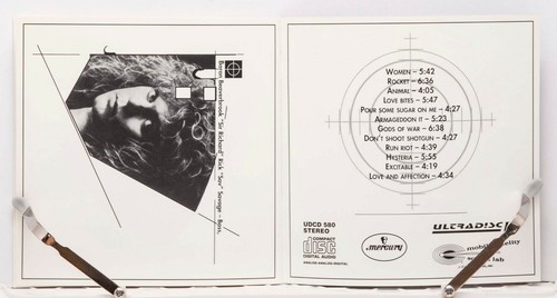 Def Leppard Hysteria MFSL 24K GOLD CD ULTRADISC 2 UDCD 580 w/ Obi - Picture 7 of 8